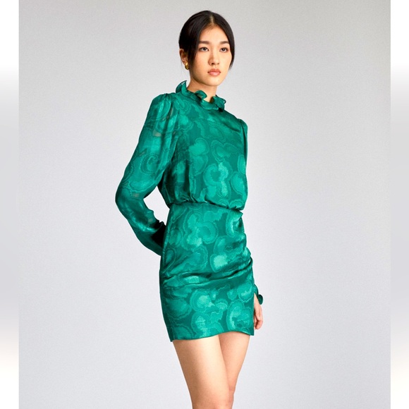 SALONI Dresses & Skirts - NWT SALONI Rina B Dress in Forest Green, Size US 2